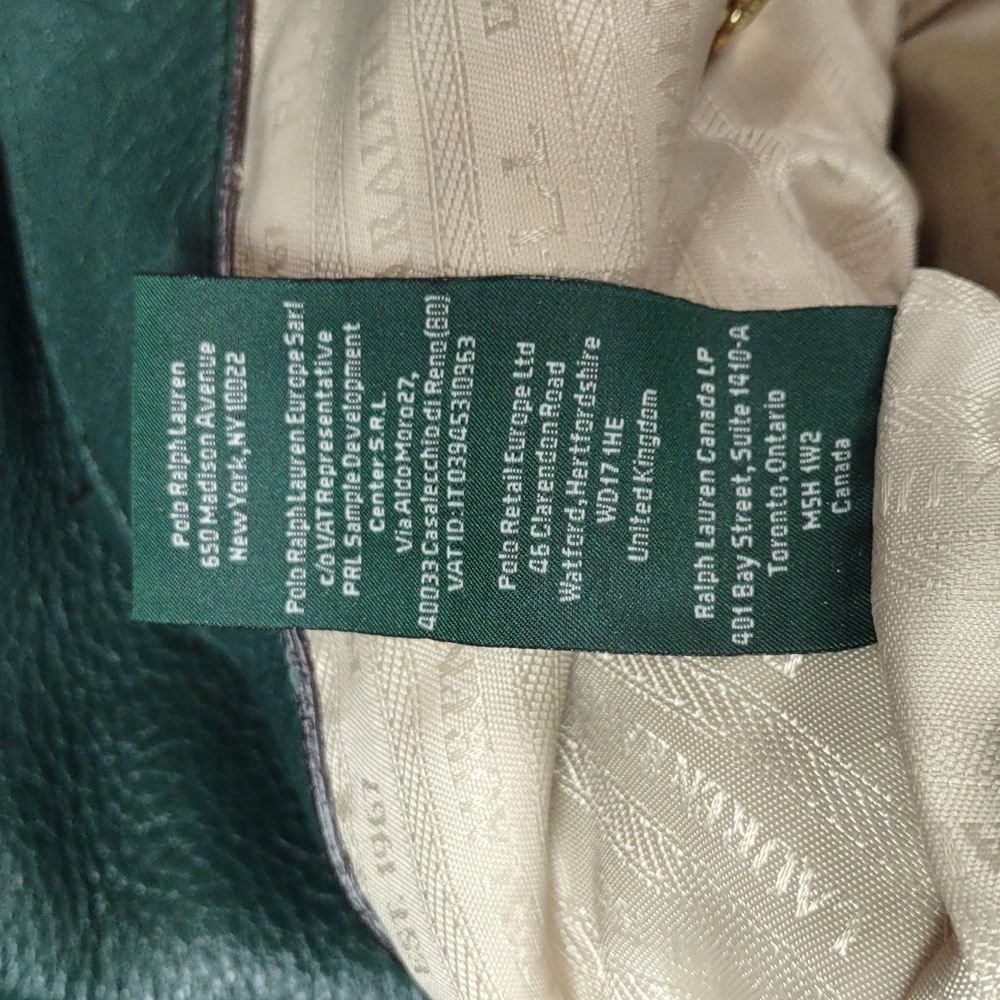 Lauren Ralph Lauren "Governor" Leather Tote Bag - Picture 13 of 15